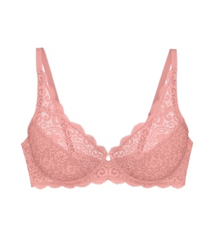 Sutien cu armătură și dantelă, Triumph Amourette W Roz - Img 5