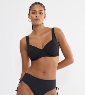 Sutien de baie minimizer, trisegmentat, Triumph Summer Twist W 01 Negru