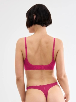 Sutien fără armătură, cupe detașabile, Sloggi ZERO Feel Bliss Soft bra Ciclam - Img 2