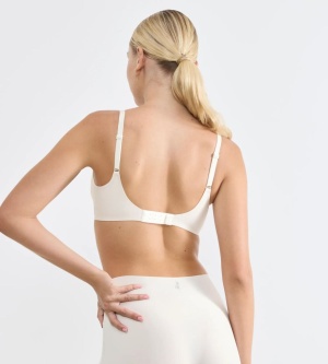 Sutien push-up cu burete detașabil, fără armătură, Sloggi ZERO Feel 2.0 THE UP P Bra Crem - Img 2