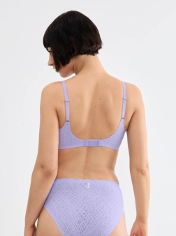 Sutien push-up fără armătură, Sloggi ZERO Feel Bliss THE UP P Bra Lila - Img 2