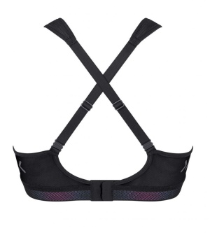 Sutien sport cu susținere ridicată, Triumph Triaction Cardio Flow P Negru - Img 6
