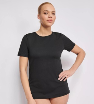 Tricou damă Sloggi EVER EASE din bumbac organic, Sloggi EVER Ease T-Shirt Negru