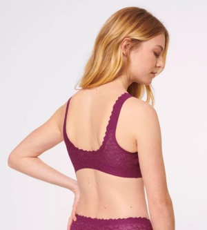 Bustieră cu burete detașabil, Sloggi Zero Feel Lace 2.0 Bralette - Img 2
