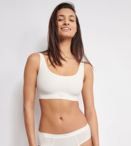 Bustieră din bumbac organic cu efect termoreglator, Sloggi EVER Ease Top - Img 1