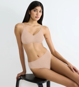 Chilot damă clasic din bumbac organic, Sloggi GO Daily Cotton Tai Bej - Img 4