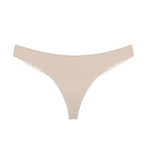 Chilot string cu acoperire medie, Triumph Pretty Modal String Bej - Img 5