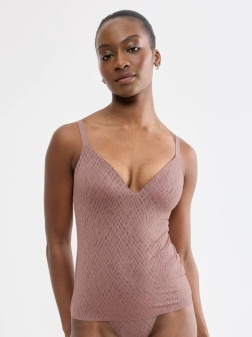 Maieu cu cupe push-up, Sloggi ZERO Feel Bliss THE UP Push Up Shirt Maro