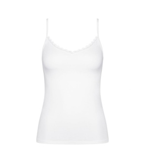Maieu invizibil din bumbac, cu bretele subțiri, Triumph Feel Of Cotton Spaghetti Top - Img 5