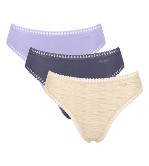 Pachet de 3 Chiloți răscroiți, Sloggi GO Crush High leg C3P Multicolor