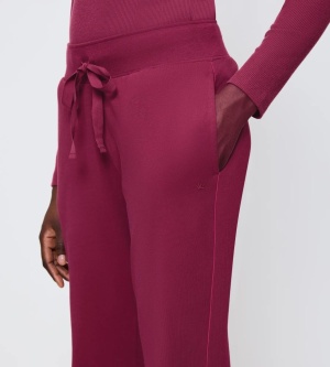 Pantaloni damă din 100% bumbac moale, Triumph Mix & Match Trousers Jersey Bordo - Img 3