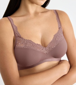 Sutien bralette, Sloggi Romance Soft Bra Maro - Img 3