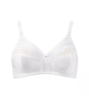 Sutien clasic, fără armătură, Triumph Claudette 104 N Alb - Img 3