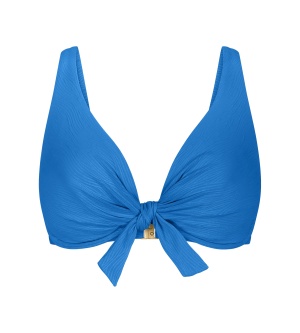 Sutien cu armătură cu decolteu V plunge, Triumph Summer Dune W Albastru - Img 5