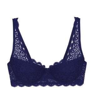 Sutien cu armătură și cupe buretate, Triumph Amourette WHP Bleumarin - Img 5