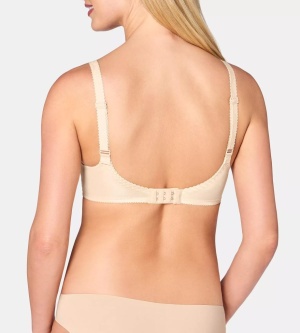 Sutien cu armătură și dantelă feminină, Triumph Romy W Bej - Img 2