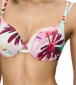 Sutien de baie cu sârmă și cupe buretate, imprimeu tropical, Triumph Summer Fleur WP - Img 8