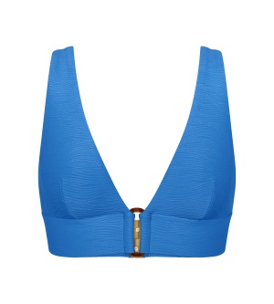 Sutien de baie fără armătură, cu cupe buretate detașabile, Triumph Summer Dune P Albastru - Img 5