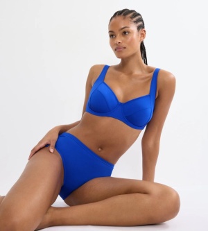 Sutien de baie minimizer, trisegmentat, Triumph Summer Twist W 01 Albastru - Img 4
