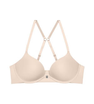 Sutien push-up cu închidere frontală Triumph Pure Micro WHUF Bej - Img 5