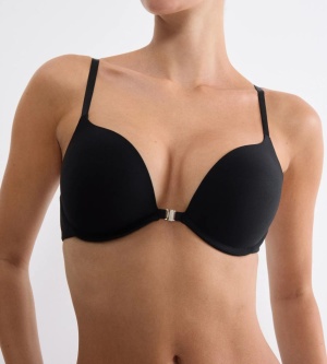 Sutien push-up cu închidere frontală Triumph Pure Micro WHUF Negru - Img 3