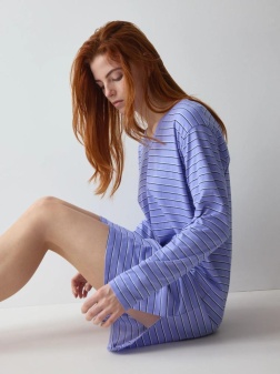 Cămașă de noapte din bumbac, Triumph Nightdresses NDK LSL 08 - Img 4