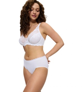 Chilot cu talie medie din bumbac, Triumph Feel Of Cotton Midi - Img 8
