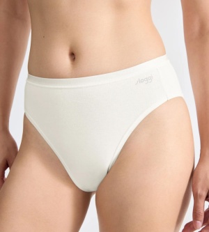 Chilot damă clasic din bumbac organic, Sloggi GO Daily Cotton Tai Crem - Img 3