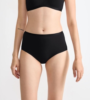Chilot damă cu talie înaltă Sloggi GO Daily Cotton Highwaist Negru