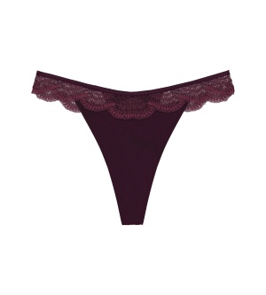 Chilot string, Triumph Comfort Glam String Bordo - Img 5