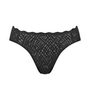 Chiloți cu croială înaltă, Sloggi ZERO Feel Bliss High leg Negru - Img 5