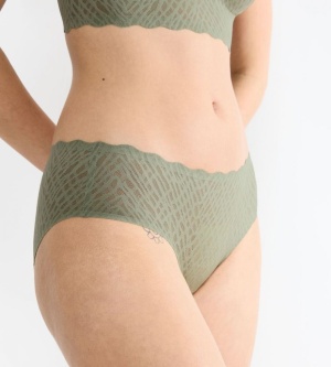 Chiloți invizibili, Sloggi ZERO Feel Bliss Hipster Verde - Img 4