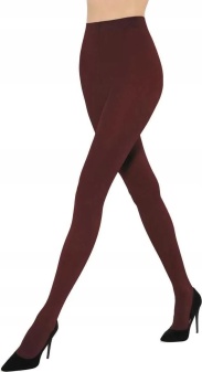 Ciorapi pantaloni din microfibră, semiopaci, mați, Gatta Rosalia 40 DEN Bordo - Img 3
