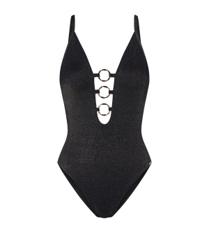 Costum de baie fără burete, cu lurex strălucitor, Triumph Summer Sunset O 02 Negru - Img 5