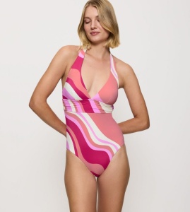 Costum de baie întreg cu cupe burete detașabile, Triumph Summer Mix & Match OP Plunge - Img 1