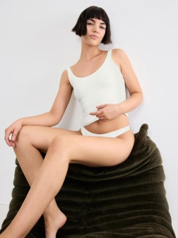 Maiou fără cusături din modal, Sloggi ZERO Feel Pure Tank Top Crem - Img 4