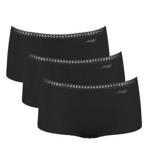 Pachet de 3 chiloți Sloggi GO Crush Short C3P Negru - Img 2