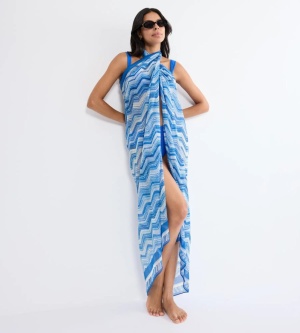 Pareo de plajă, Triumph Beach MyWear, mărime Uni - Albastru