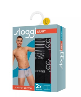 Set de 2 boxeri pentru bărbați, Sloggi men Start Hipster C2P - Img 4