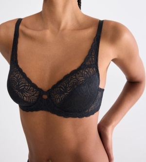 Sutien cu armătură, fără burete, Triumph Amourette Graphic W Negru - Img 3