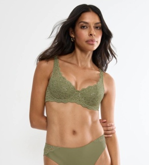 Sutien cu armătură și cupe buretate, Triumph Amourette WHP Verde
