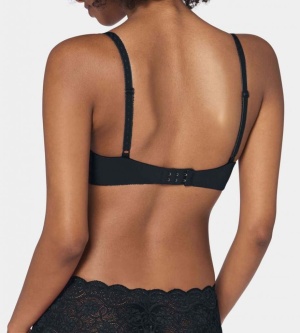 Sutien cu armătură și dantelă, Triumph Amourette 300 W Negru - Img 2