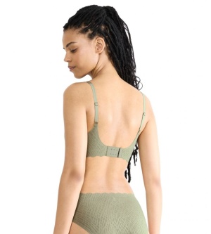 Sutien fără armătură, cupe detașabile, Sloggi ZERO Feel Bliss Soft bra Verde - Img 7