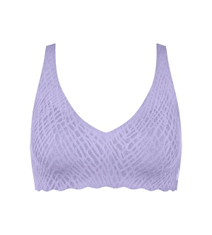 Sutien fără armătură, cupe detașabile, Sloggi ZERO Feel Bliss Soft bra Lila - Img 5