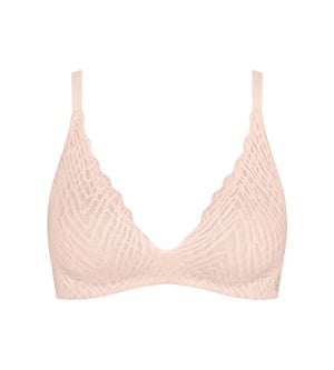 Sutien push-up fără armătură, Sloggi ZERO Feel Bliss THE UP P Bra Roz - Img 5