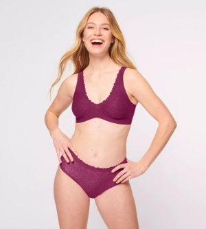 Bustieră cu burete detașabil, Sloggi Zero Feel Lace 2.0 Bralette - Img 3