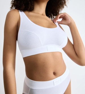Bustieră din bumbac, Sloggi Double Comfort Top Alb - Img 3