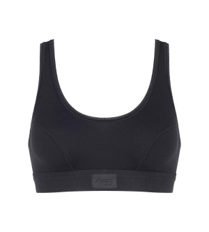 Bustieră din bumbac, Sloggi Double Comfort Top Negru - Img 5