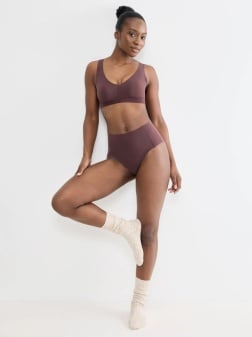 Bustieră invizibilă, fără cusături, Sloggi ZERO Feel 2.0 Bralette Mov - Img 4