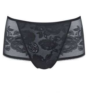 Chilot modelator, talie înaltă, cu design elegant, Triumph Wild Rose Sensation Maxi Negru - Img 5
